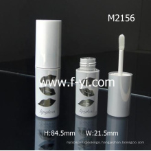 Round Hot Sale Plastic Tube Custom Lipgloss Tube Containers With Brush